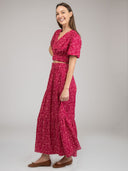 Beau & Ro Skirt The Abby Skirt | Maroon Cosmo