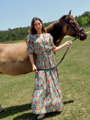 Beau & Ro Skirt The Abby Skirt | Multi Fall Garden