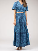Beau & Ro Skirt The Abby Skirt | Navy Flore