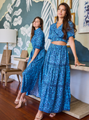 Beau & Ro Skirt The Abby Skirt | Navy Flore