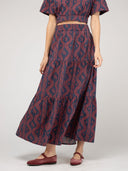 Beau & Ro Skirt The Abby Skirt | Navy Virginia Stripe