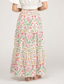 Beau & Ro Skirt The Abby Skirt | Pink Folk Flower