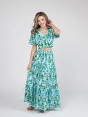 Beau & Ro Skirt The Abby Skirt | Turquoise Leopard Love