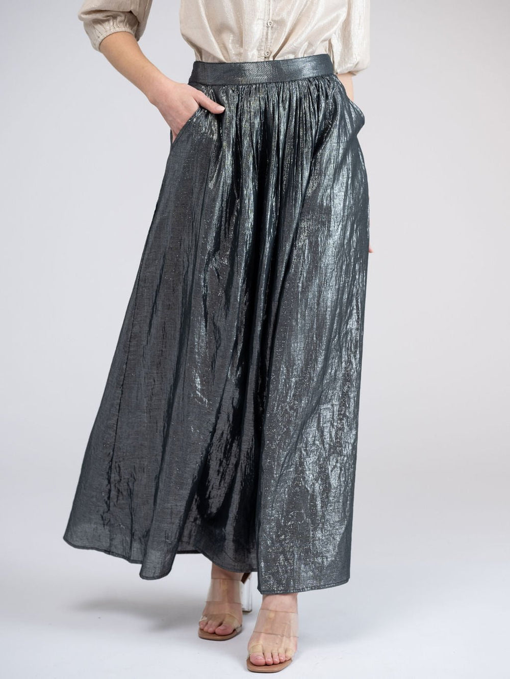 Beau & Ro Skirt The Avery Skirt | Black Lurex