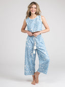 Beau & Ro Skirt The Beach Pant | Blue Shells