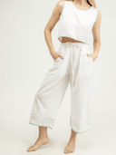 Beau & Ro Pant Small SAMPLE | The Beach Pant | White | Small