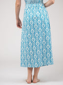 Beau & Ro Skirt The Markey Skirt | Blue Flower Check