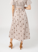 Beau & Ro Skirt The Markey Skirt in Brown Stripe