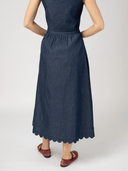Beau & Ro Skirt The Markey Skirt in Indigo