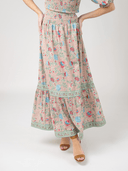 Beau & Ro Skirt The Ophelia Skirt in Maroon Jardin