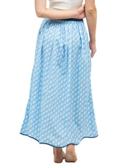 Beau & Ro Skirt The Prairie Skirt | Blue Scallop