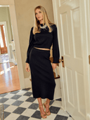 Beau & Ro Skirt The Shimmer Skirt | Black