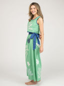 Beau & Ro Skirt The Sullivan Skirt | Green Aqua Appliqué