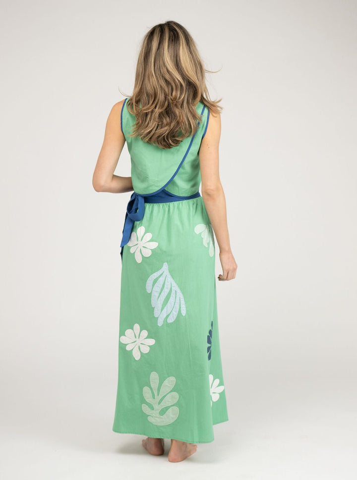 Beau & Ro Skirt The Sullivan Skirt | Green Aqua Appliqué