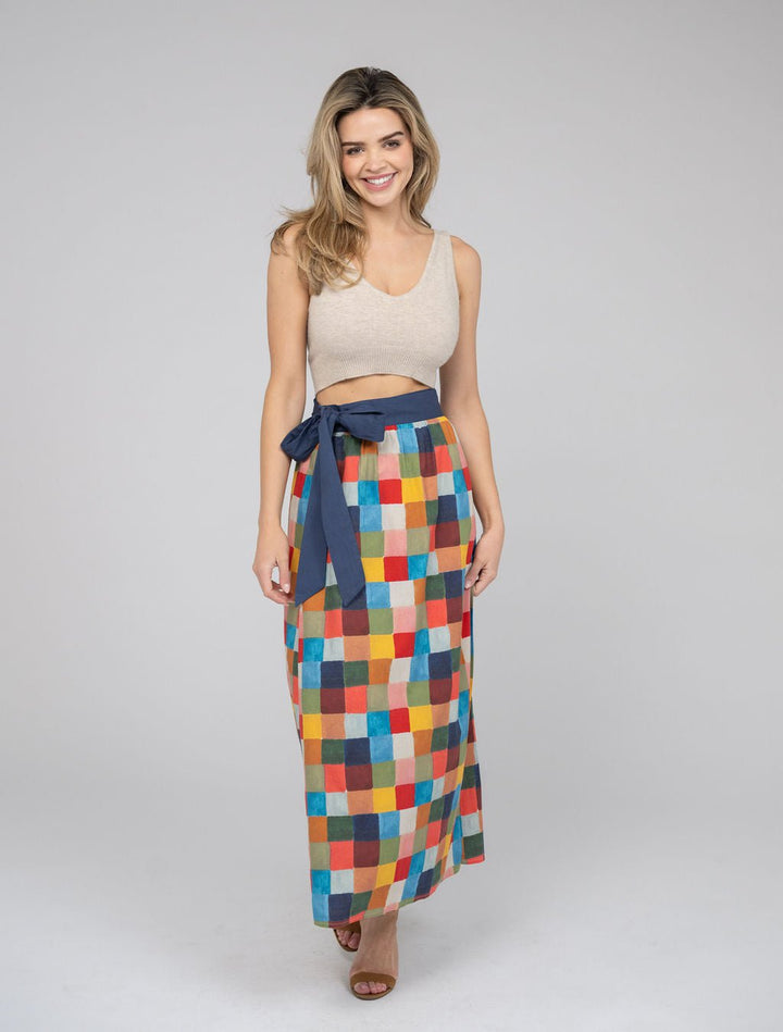 Beau & Ro Skirt The Sullivan Skirt | Multi Blocks