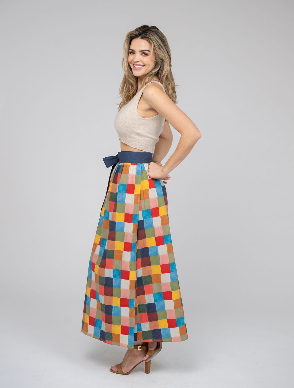 Beau & Ro Skirt The Sullivan Skirt | Multi Blocks