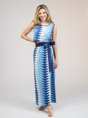Beau & Ro Skirt The Sullivan Skirt | Ocean Blockprint Bagru Triangle