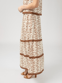 Beau & Ro Skirt The Trellis Skirt in Brown Vine