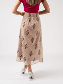 Beau & Ro Skirt Tissue Silk Skirt in Fuchsia