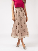 Beau & Ro Skirt Tissue Silk Skirt in Fuchsia