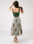 Beau & Ro Skirt Tissue Silk Skirt in Green