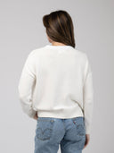 Beau & Ro Sweater American Flag Sweater in White