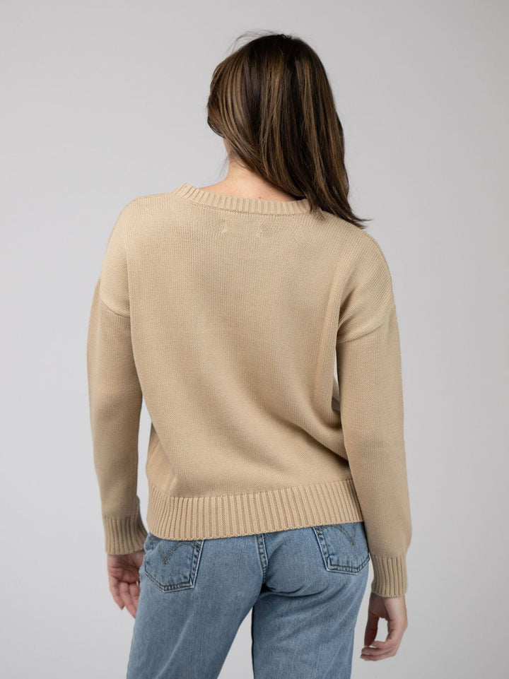 Beau & Ro Sweater Charleston Sweater in Tan