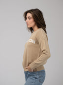 Beau & Ro Sweater Charleston Sweater in Tan
