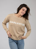 Beau & Ro Sweater Charleston Sweater in Tan