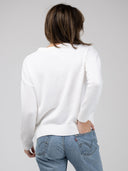 Beau & Ro Sweater Charleston Sweater in White