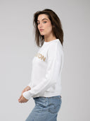 Beau & Ro Sweater Charleston Sweater in White