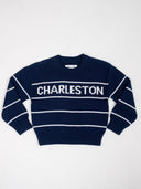 Beau & Ro Dress 3/4 Y SAMPLE | The Kids Charleston Sweater | Navy | 18M