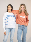 Beau & Ro Sweater Nantucket Island Sweater in Nantucket Red