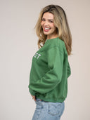 Beau & Ro Dress Small SAMPLE | Nantucket Outline Crewneck Sweatshirt | Green | Small