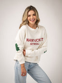 Beau & Ro Sweater Nantucket Stroll Crewneck Sweatshirt