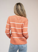 Beau & Ro Sweater Nantucket Sweater in Nantucket Red Stripe