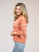 Beau & Ro Sweater Nantucket Sweater in Nantucket Red Stripe