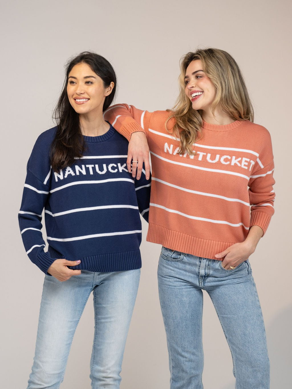 Beau & Ro Sweater Nantucket Sweater in Navy Stripe