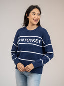 Beau & Ro Sweater Nantucket Sweater in Navy Stripe