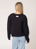 Beau & Ro Sweater Navy Nantucket Anchor Crewneck Sweatshirt