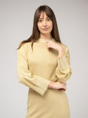 Beau & Ro Sweater The Shimmer Crewneck | Gold