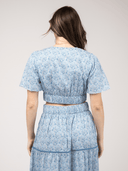 Beau & Ro Top Small SAMPLE | The Abby Top | Blue Swirl | Small
