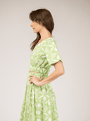 Beau & Ro Top Small SAMPLE | The Abby Top | Lime Ikat | Small