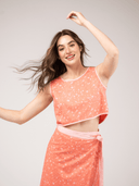 Beau & Ro Top Small SAMPLE | The Beach Tank | Pink Splatter | Small