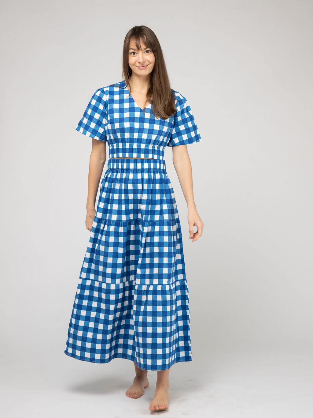 Beau Bilock The Abby Set | Blue Check Block – Beau & Ro