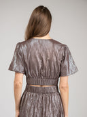 Beau & Ro Top The Abby Top | Brown Shine