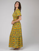 Beau & Ro Top The Abby Top | Eco Yellow Ikat