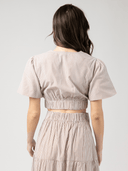 Beau & Ro Top The Abby Top in Brown Stripe