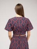 Beau & Ro Top The Abby Top | Navy Virginia Stripe