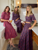 Beau & Ro Top The Abby Top | Navy Virginia Stripe